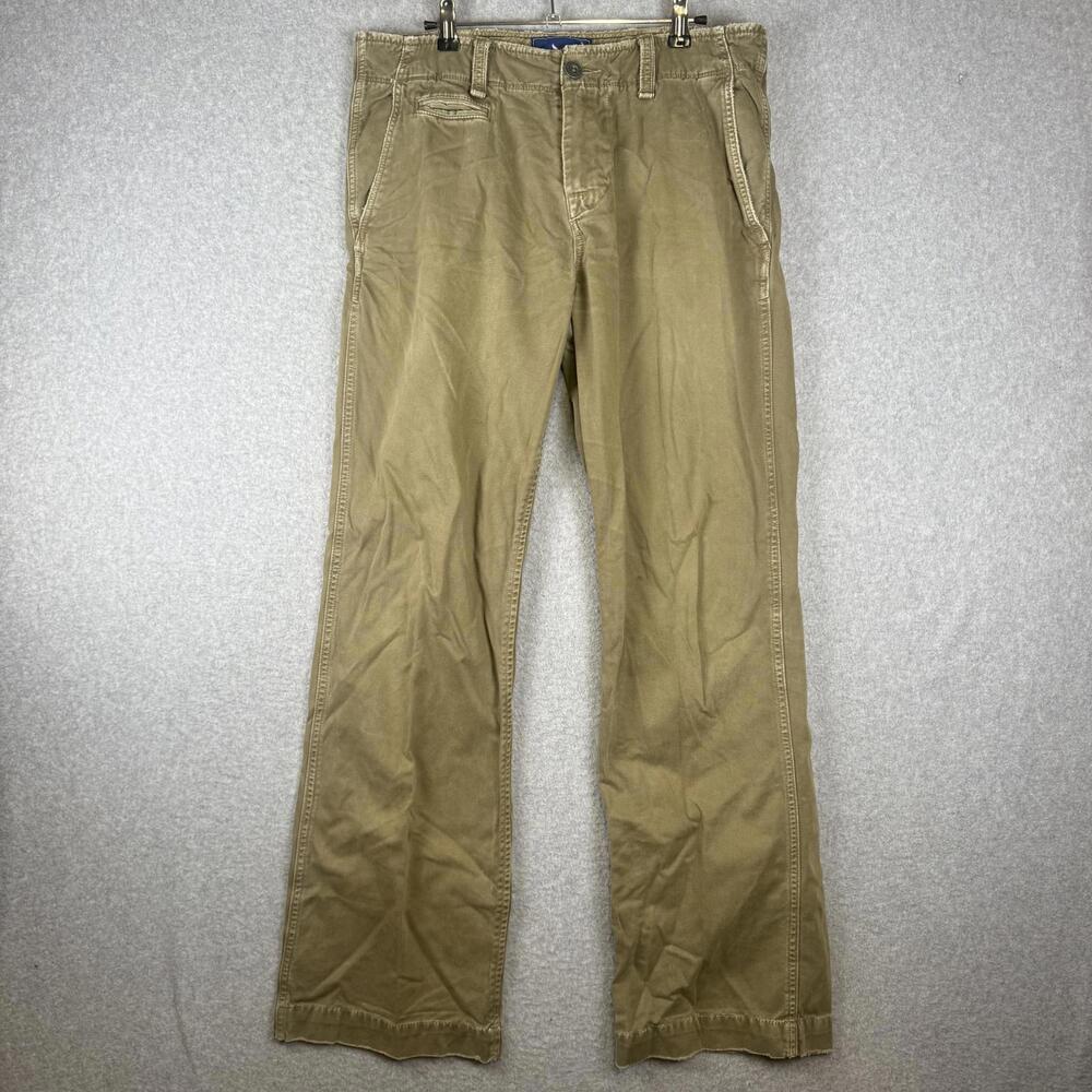 Vintage Y2K American Eagle AE Men's 32x34 Khaki Pants Ankle Length